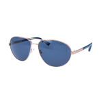 Ermenegildo Zegna // Men's EZ0011 Sunglasses // Silver + Blue