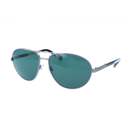 Ermenegildo Zegna // Men's EZ0011 Sunglasses // Green + Silver