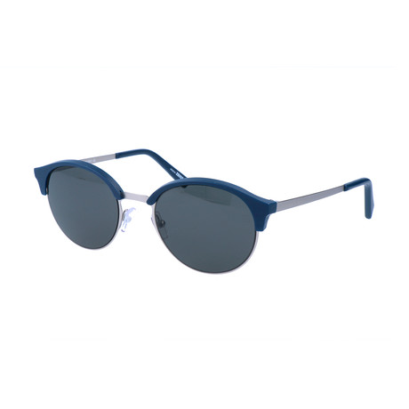 Ermenegildo Zenga // Men's EZ0046 Sunglasses // Navy + Silver