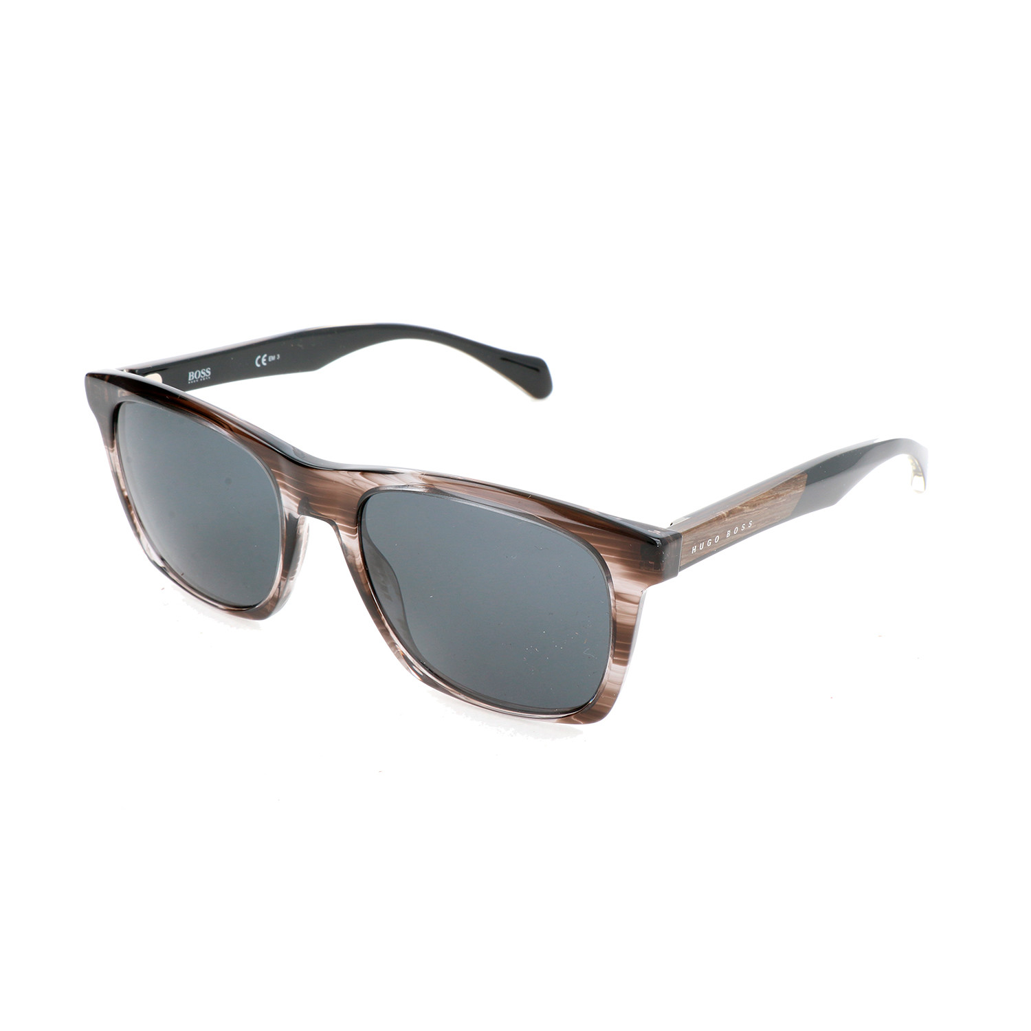 Hugo Boss // Men's 0911 Sunglasses // Striped Brown + Gray - Designer ...