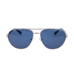 Ermenegildo Zegna // Men's EZ0011 Sunglasses // Silver + Blue