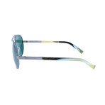 Ermenegildo Zegna // Men's EZ0011 Sunglasses // Green + Silver