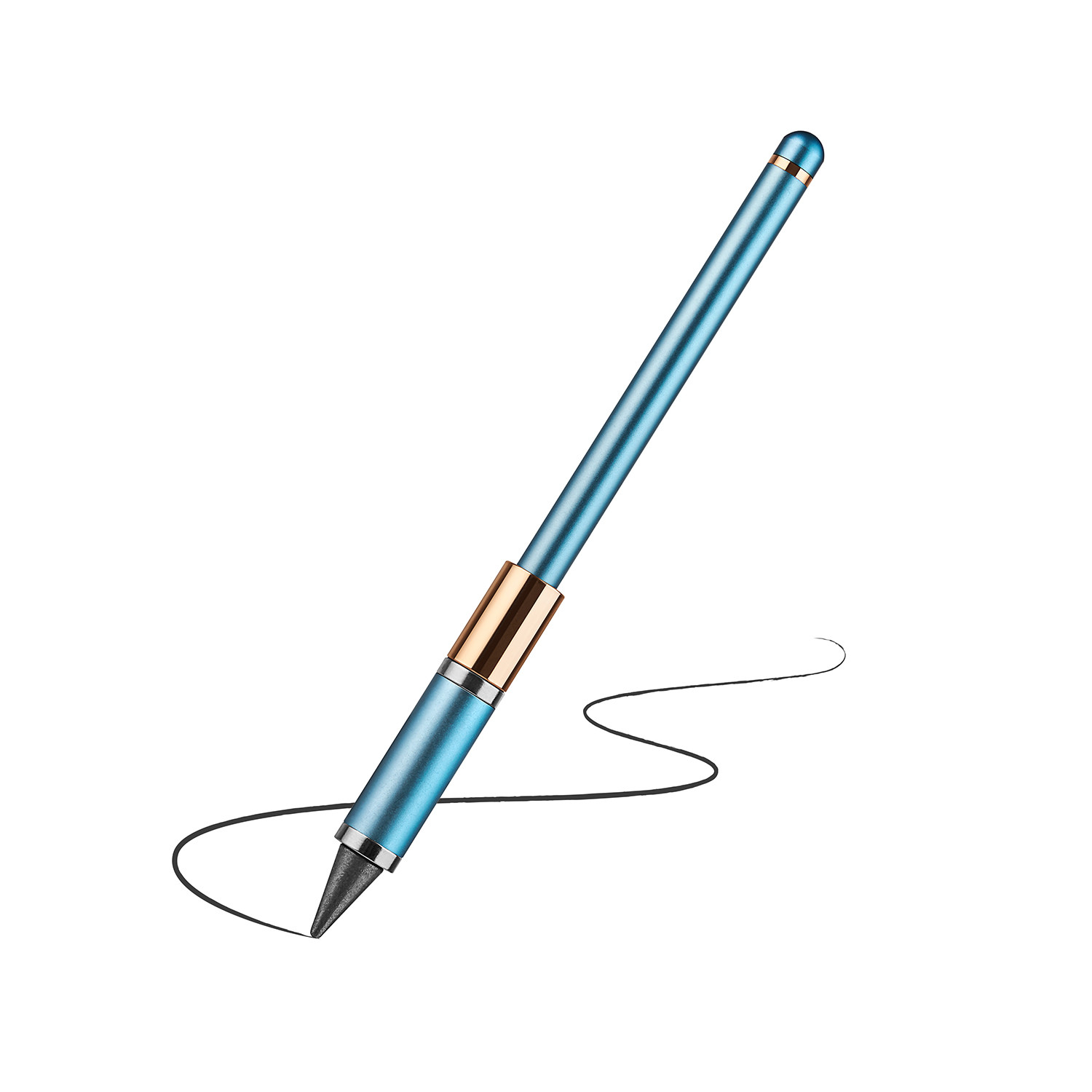 Metal alloy tip inkless pen