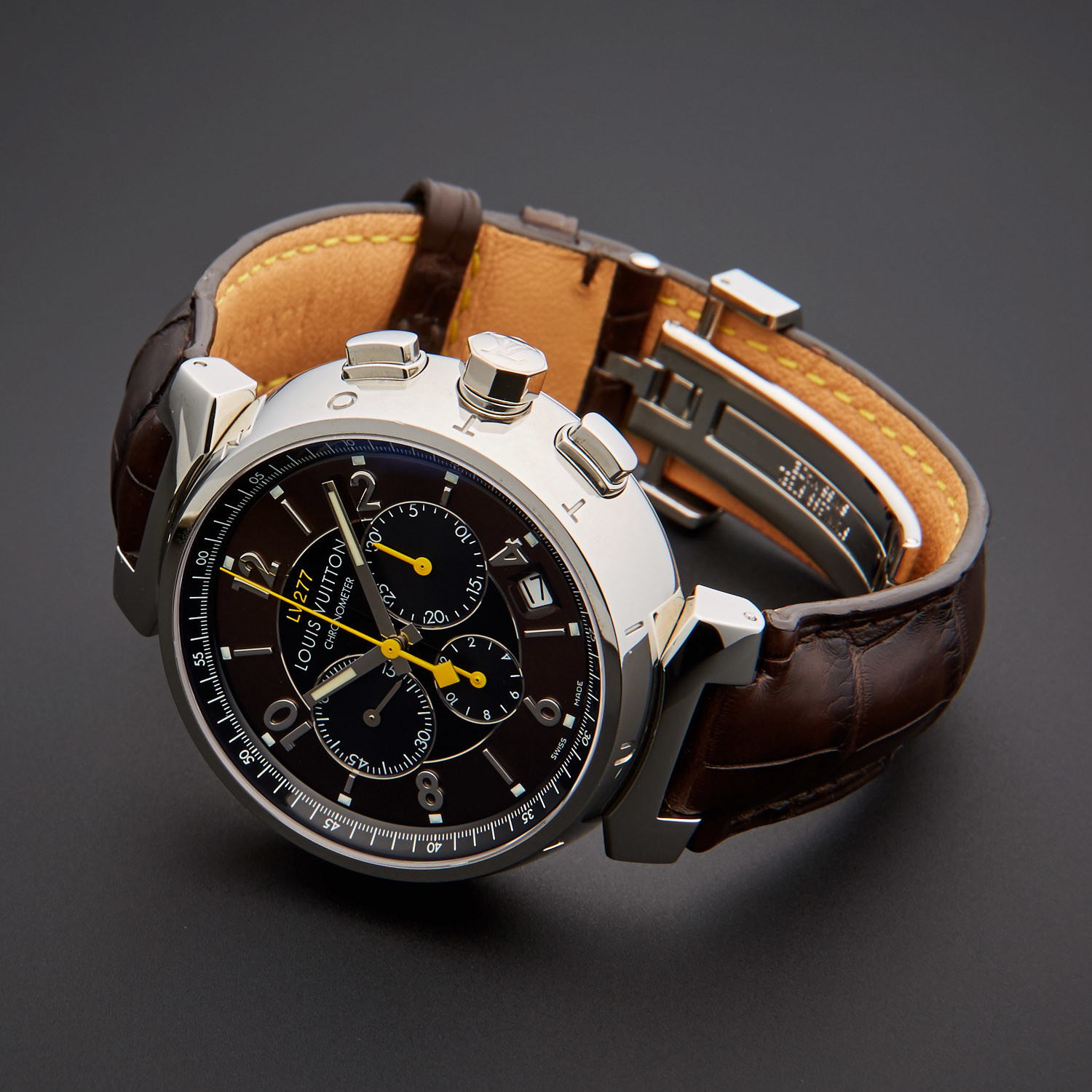 Louis Vuitton Tambour Chronograph Automatic // Q1141 // Pre-Owned - Fine Swiss watches - Touch ...