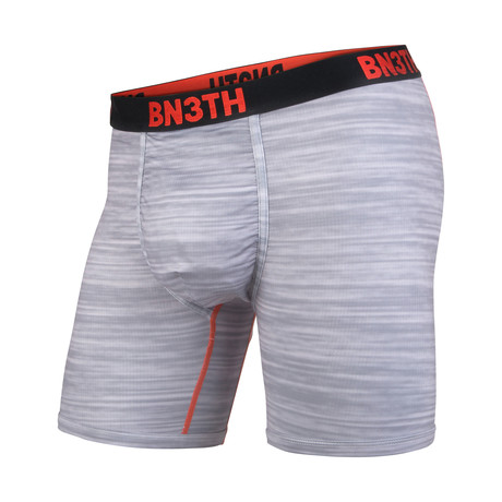 Pro XT2 Boxer Brief // Heather Gray + Red (XS)