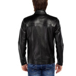 Columbidae Leather Jacket // Black (2XL)