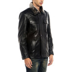 Wigeon Leather Jacket // Black (L)