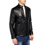 Hornbill Leather Jacket // Black (M)