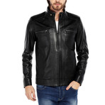 Columbidae Leather Jacket // Black (XS)