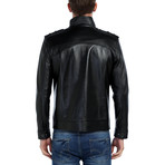 Scoter Leather Jacket // Black (4XL)