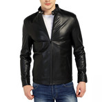 Hornbill Leather Jacket // Black (XL)