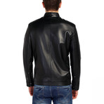 Hornbill Leather Jacket // Black (4XL)