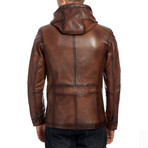 Heron Leather Jacket // Tobacco (M)