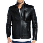 Gadwall Leather Jacket // Black (L)