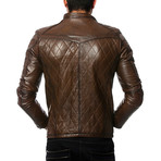 Albatross Leather Jacket // Brown (XS)