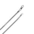 BroManse Silver + Black Spinel Compass Design Necklace