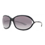 Women's Jennifer Soft Square Sunglasses V1 // Black + Gray