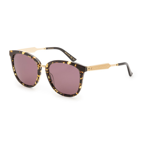 Women's Acetate Sunglasses // Gold + Gray