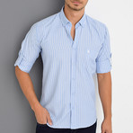 Steven Button-Up Shirt // Blue (Medium)