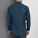 Brett Button Up Shirt // Green (Large)