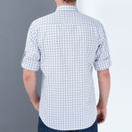 Drew Button Up Shirt // Blue + White (2XL)