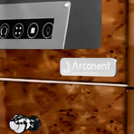 Arcanent 4 Slot LCD Digital Watch Winder // Honey Burlwood