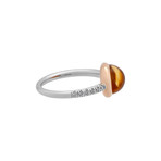Mimi Milano 18k Two-Tone Gold Citrine + Diamond Ring // Ring Size: 6.75