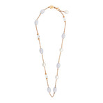 Mimi Milano 18k Rose Gold Multi-Stone Necklace I