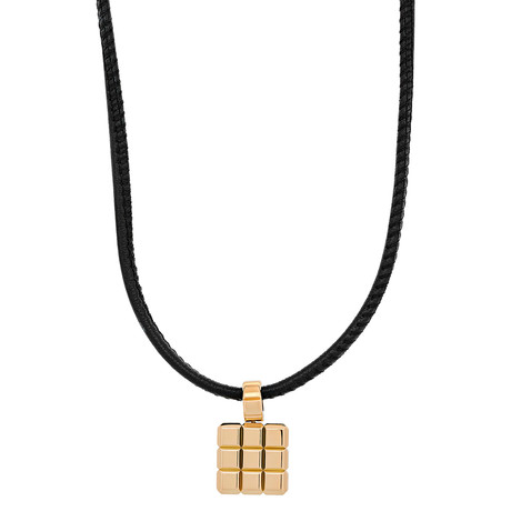 Chopard Ice Cube 18k Yellow Gold Pendant Necklace