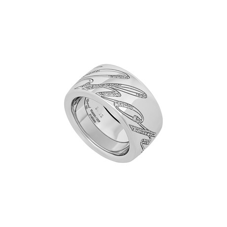 Chopard Chopardissimo 18k White Gold Diamond Revolving Ring // Ring Size: 6