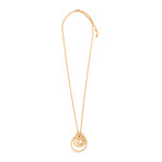 De Grisogono 18k Rose Gold Diamond Pendant Necklace