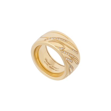 Chopard Chopardissimo 18k Yellow Gold Diamond Revolving Ring // Ring Size: 7