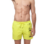 Octopus Swim Trunks // Yellow (Small)