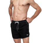 Lobster Nos Swim Trunks // Black (Small)