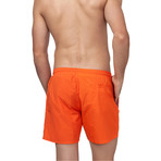 Octopus Swim Trunks // Orange (Small)