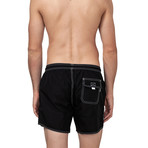 Lobster Nos Swim Trunks // Black (Small)