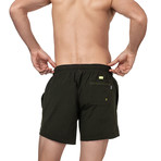 Perch Swim Trunks // Dark Green (Small)