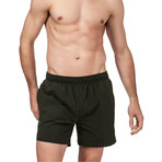 Perch Swim Trunks // Dark Green (Small)