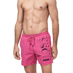 Octopus Swim Trunks // Pink (Small)