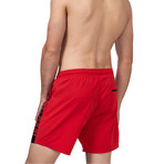 Dolphin Swim Trunks // Red + Black (Small)