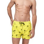 White Shark Swim Trunks // Yellow (Small)
