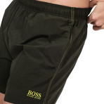 Perch Swim Trunks // Dark Green (Small)