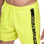 Dolphin Swim Trunks // Yellow + Black (Small)