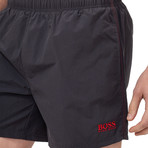 Perch Swim Trunks // Charcoal (Small)