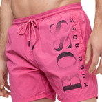 Octopus Swim Trunks // Pink (Small)