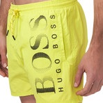 Octopus Swim Trunks // Yellow (Small)