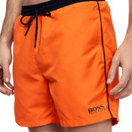 Starfish Swim Trunks // Orange (Small)