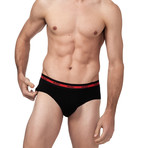 Hip Briefs // Black // Pack of 2 (Small)