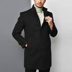 Lucca Overcoat // Black (X-Large)
