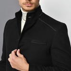 Lucca Overcoat // Black (X-Large)